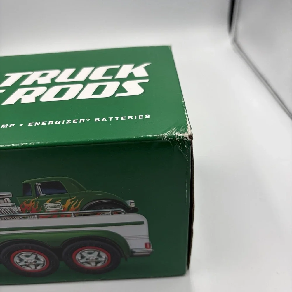 Hess Truck 2022 Flatbed Truck and Hot Rods W/ Led Lights & Sounds